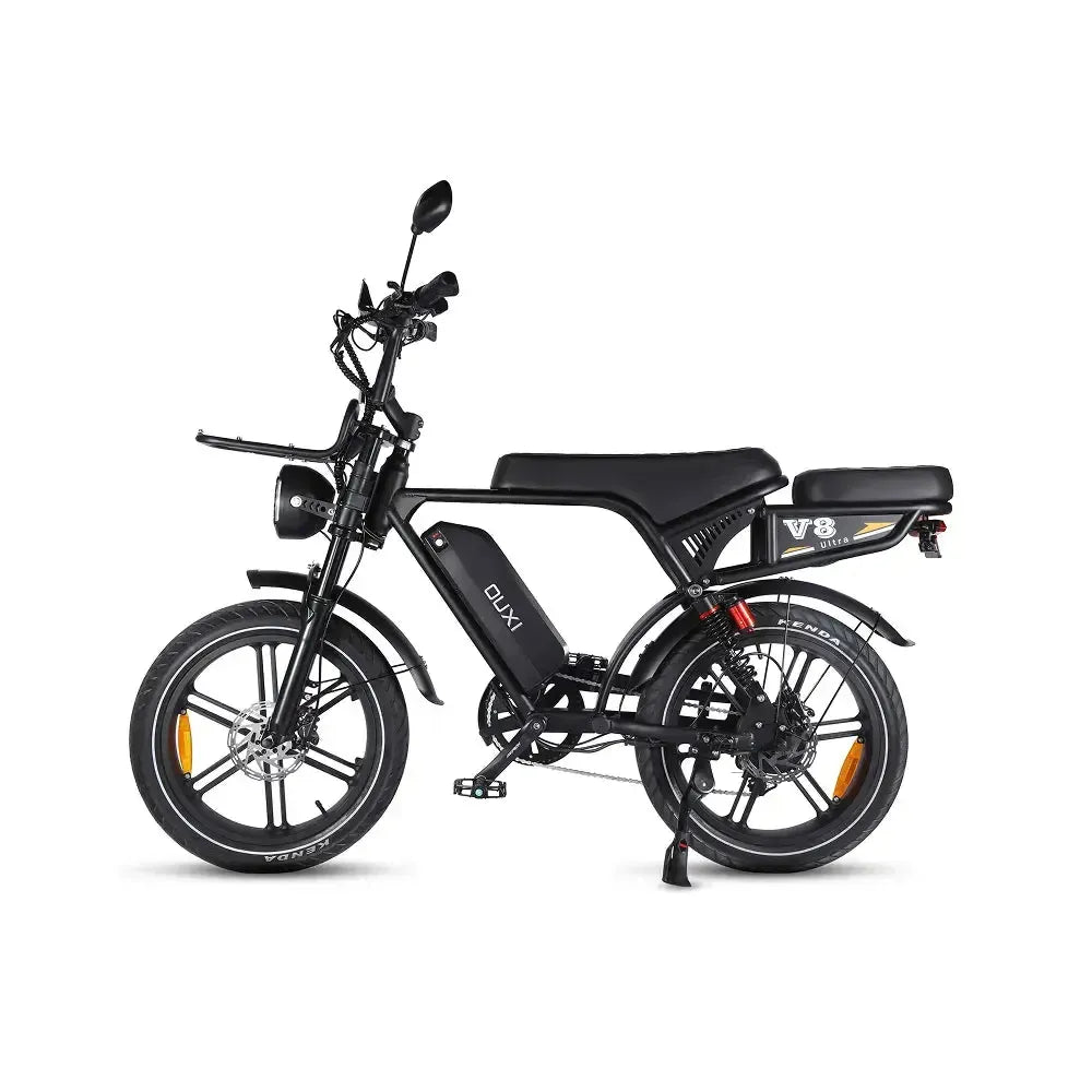 Ouxi V8 Ultra - Czarny - Brązowe siodełko