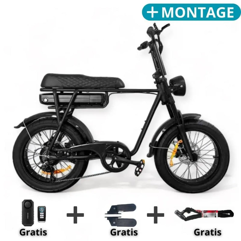 EB2 Fatbike Czarny + System alarmowy + Darmowy montaż